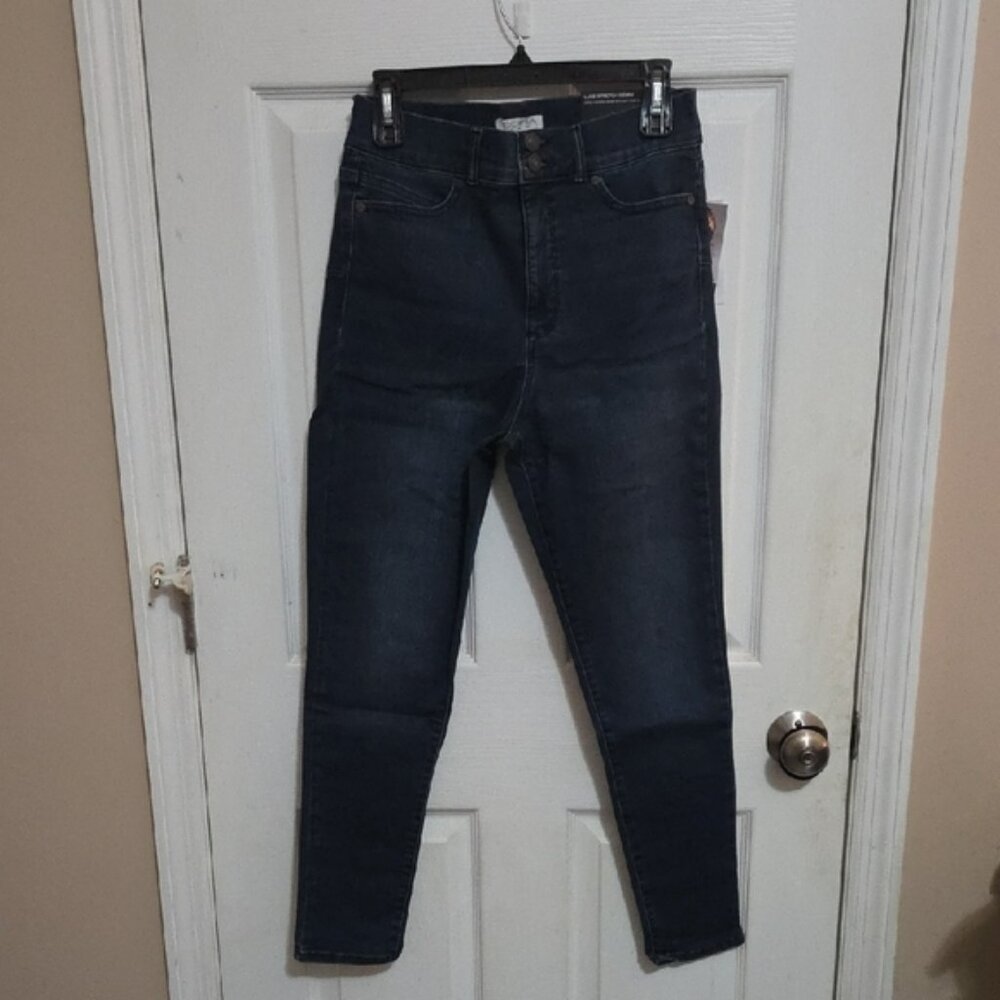 Sofia by Sofia Vergara High Rise Dark Blue Jeans